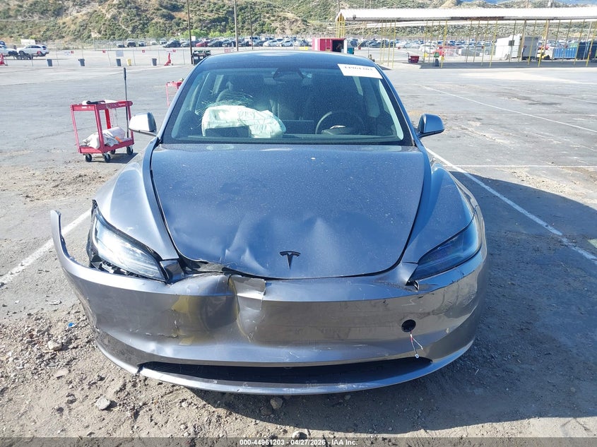 2026 Tesla Model 3 VIN 5YJ3E1EA2TF149859 IAAI salvage auction — FRONT END, Salvage Title, sold $14,700 on 2026-07-08 (photo 6)