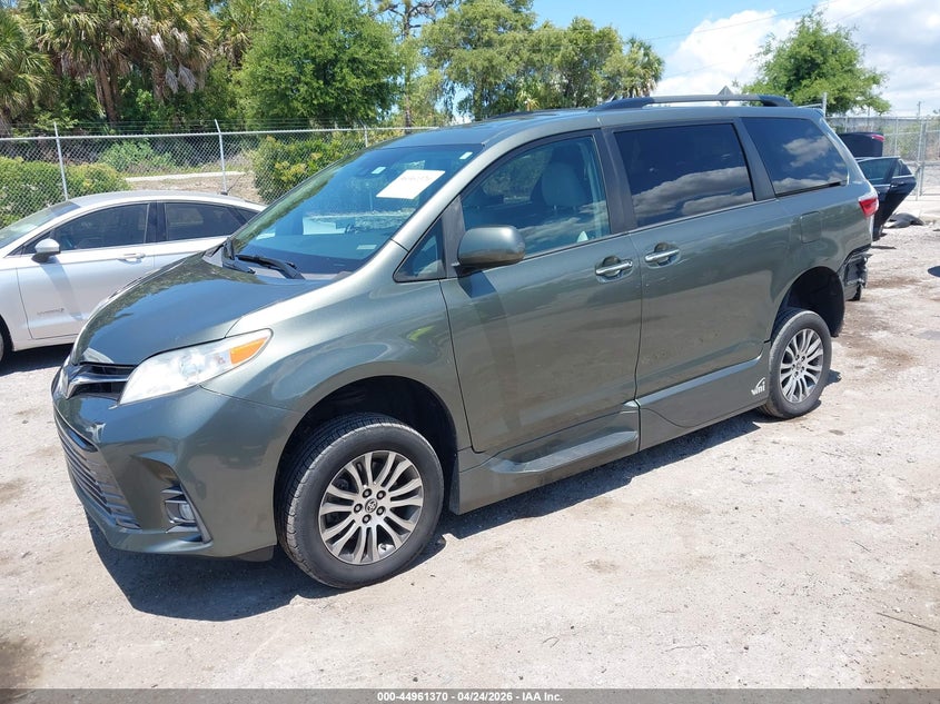2020 Toyota Sienna VIN 5TDYZ3DC5LS081979 IAAI salvage auction — REAR END, Salvage Title, sold $9,900 on 2026-07-23 (photo 2)