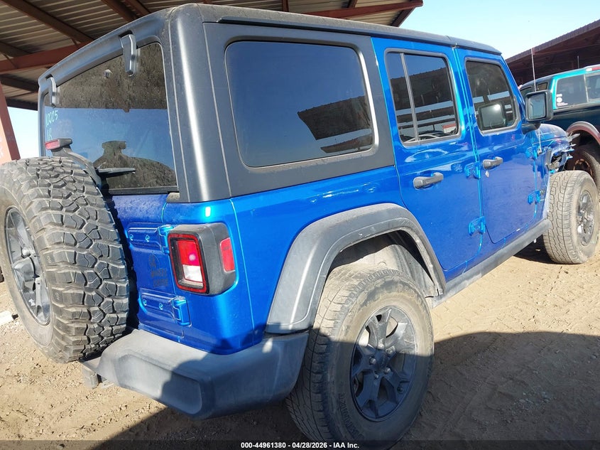 2021 Jeep Wrangler / VIN 1C4HJXDG3MW720637 IAAI salvage auction — UNKNOWN, Salvage Title, sold $7,100 on 2026-08-13 (photo 4)