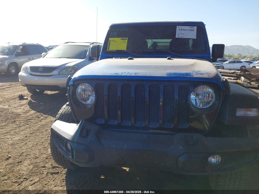 2021 Jeep Wrangler / VIN 1C4HJXDG3MW720637 IAAI salvage auction — UNKNOWN, Salvage Title, sold $7,100 on 2026-08-13 (photo 6)