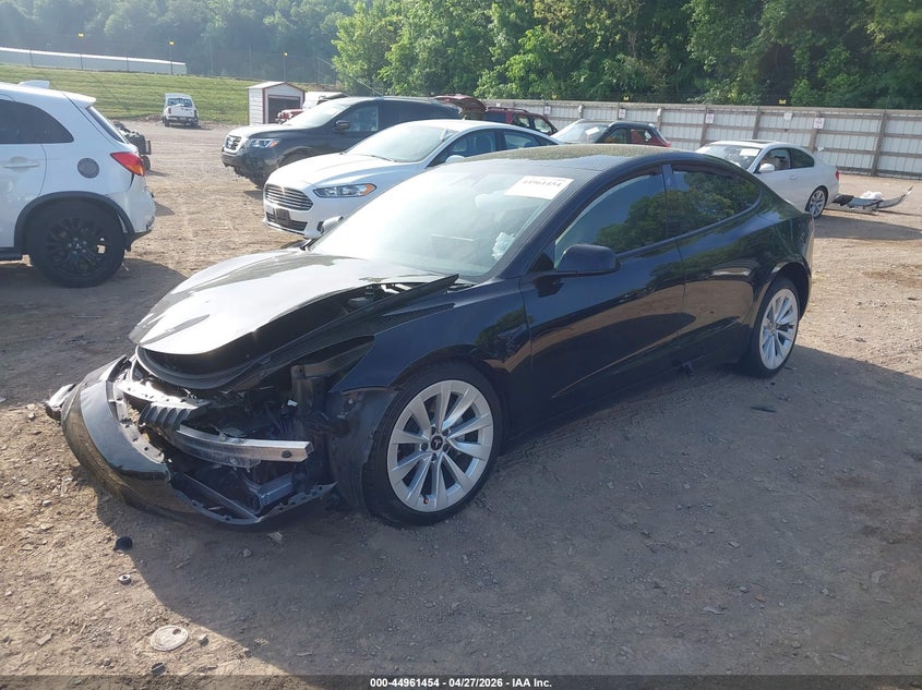 2021 Tesla Model 3 VIN 5YJ3E1EB5MF036174 IAAI salvage auction — FRONT END, Salvage Title, sold $3,050 on 2026-07-30 (photo 2)