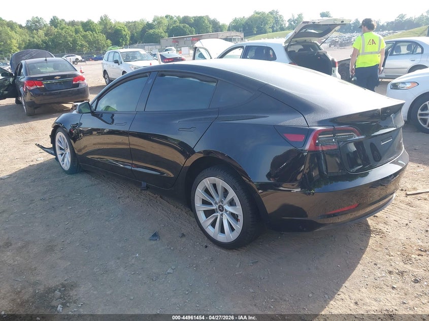 2021 Tesla Model 3 VIN 5YJ3E1EB5MF036174 IAAI salvage auction — FRONT END, Salvage Title, sold $3,050 on 2026-07-30 (photo 3)