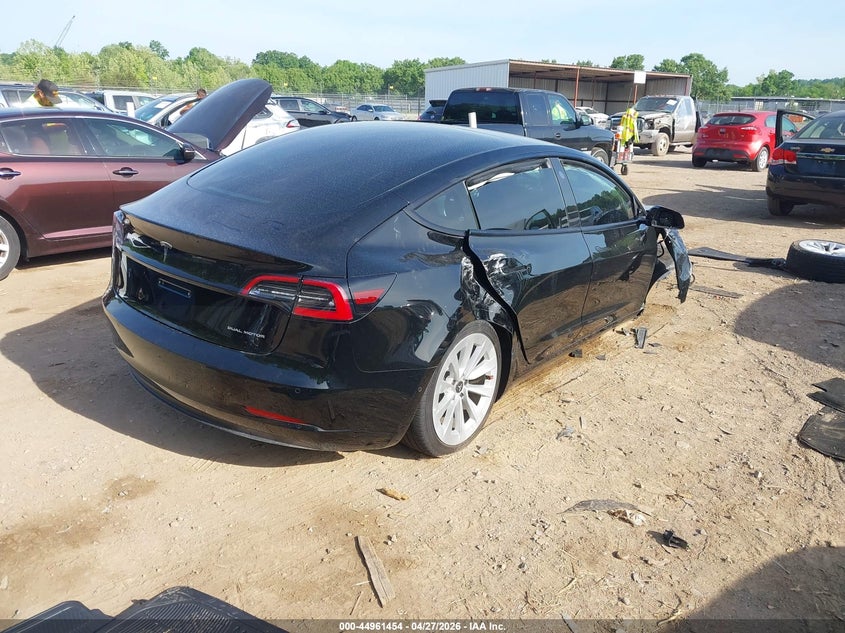 2021 Tesla Model 3 VIN 5YJ3E1EB5MF036174 IAAI salvage auction — FRONT END, Salvage Title, sold $3,050 on 2026-07-30 (photo 4)