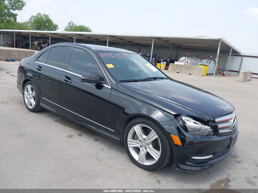 2011 Mercedes-benz C-klasse VIN WDDGF5GB1BR168302 IAAI salvage auction — FRONT END, Original (Texas), sold $2,300 on 2026-07-26 (photo 1)