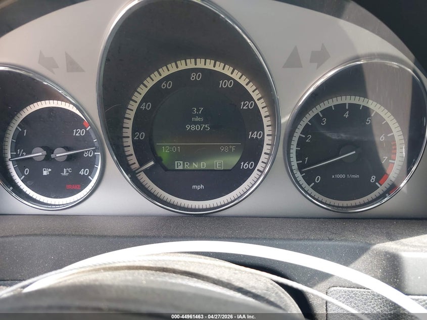 2011 Mercedes-benz C-klasse VIN WDDGF5GB1BR168302 IAAI salvage auction — FRONT END, Original (Texas), sold $2,300 on 2026-07-26 (photo 7)