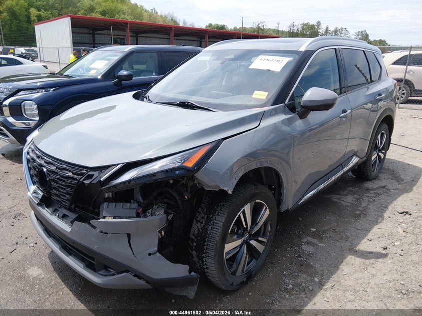 2021 Nissan Rogue VIN JN8AT3CB7MW240003 IAAI salvage auction — FRONT END, Salvage (West Virginia), sold $10,350 on 2026-07-09 (photo 2)
