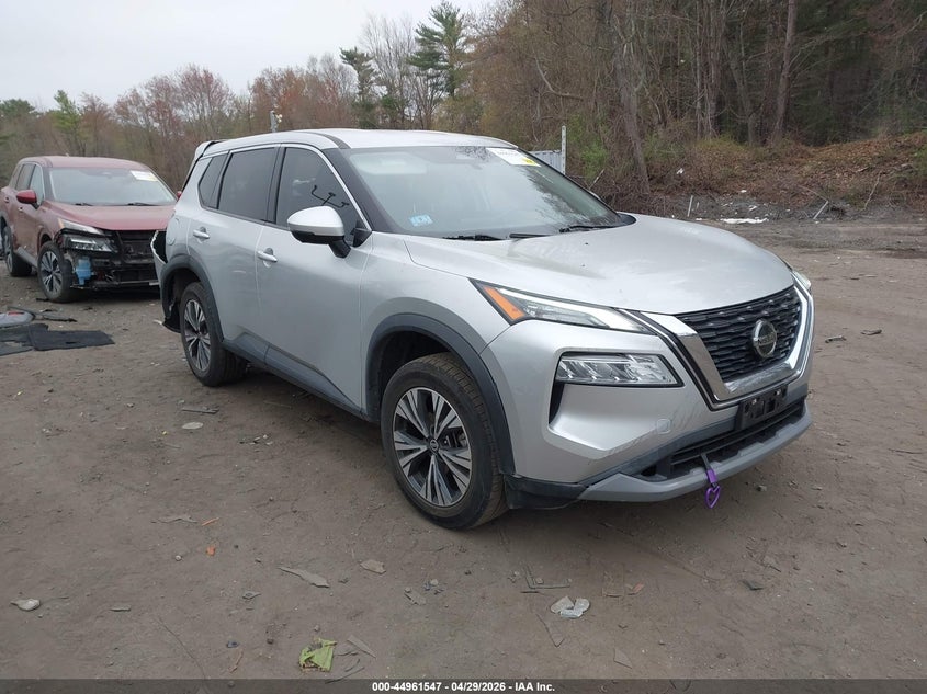 2021 Nissan Rogue VIN JN8AT3BB2MW226530 IAAI salvage auction — REAR END, Salvage Title, sold $5,450 on 2026-07-21 (photo 1)