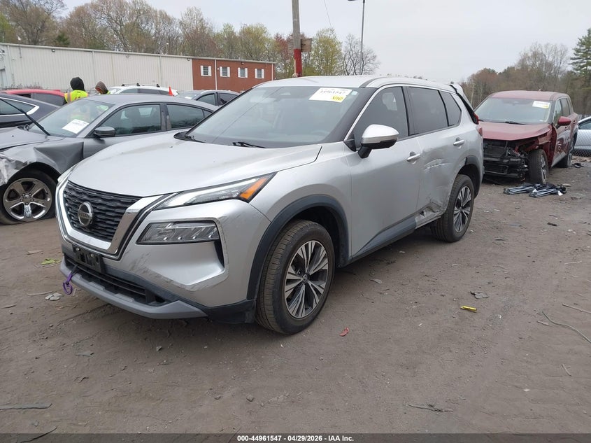 2021 Nissan Rogue VIN JN8AT3BB2MW226530 IAAI salvage auction — REAR END, Salvage Title, sold $5,450 on 2026-07-21 (photo 2)