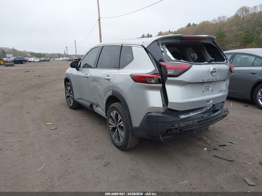 2021 Nissan Rogue VIN JN8AT3BB2MW226530 IAAI salvage auction — REAR END, Salvage Title, sold $5,450 on 2026-07-21 (photo 3)