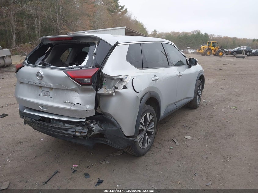 2021 Nissan Rogue VIN JN8AT3BB2MW226530 IAAI salvage auction — REAR END, Salvage Title, sold $5,450 on 2026-07-21 (photo 4)