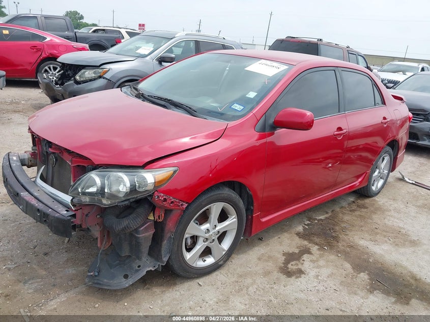 2013 Toyota Corolla VIN 5YFBU4EEXDP113457 IAAI salvage auction — FRONT END, Salvage (Texas), sold $1,300 on 2026-07-09 (photo 2)