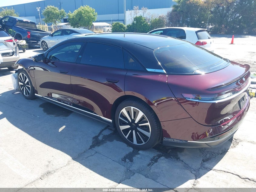 2024 Lucid Air VIN 50EA1TEA8RA006314 IAAI salvage auction — RIGHT FRONT, Salvage (California), sold $10,950 on 2026-07-20 (photo 3)