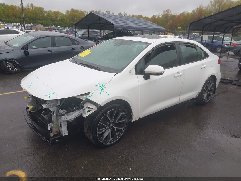 2020 Toyota Corolla VIN 5YFP4RCE7LP034011 IAAI salvage auction — FRONT END, Salvage (Connecticut), sold $5,700 on 2026-07-30 (photo 2)