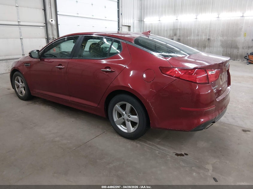 2014 Kia Optima VIN 5XXGM4A75EG310852 IAAI salvage auction — RIGHT FRONT, Salvage Title, sold $775 on 2026-07-28 (photo 3)