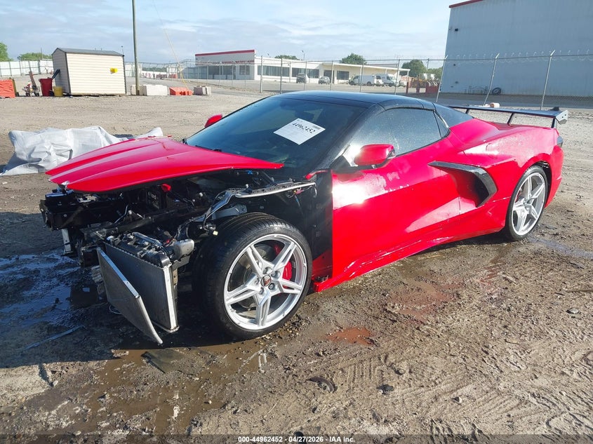 2021 Chevrolet Corvette VIN 1G1YB3D47M5109469 IAAI salvage auction — FRONT END, Salvage (Georgia), sold $33,200 on 2026-07-13 (photo 2)