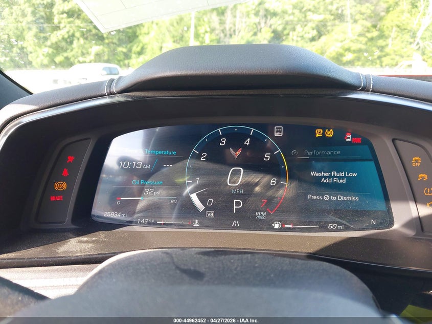 2021 Chevrolet Corvette VIN 1G1YB3D47M5109469 IAAI salvage auction — FRONT END, Salvage (Georgia), sold $33,200 on 2026-07-13 (photo 7)