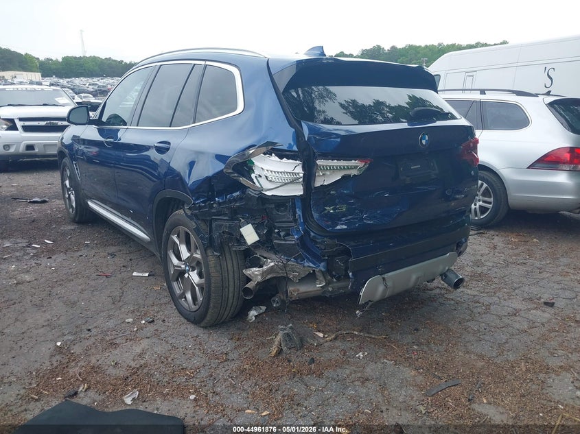 2020 BMW X3 VIN 5UXTY5C07L9D67669 IAAI salvage auction — REAR END, Wait Title, sold $9,350 on 2026-07-08 (photo 3)
