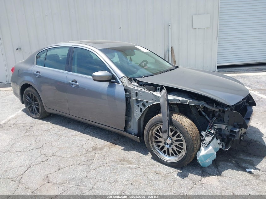 2010 Infiniti G VIN JN1CV6AR4AM454537 IAAI salvage auction — FRONT END, Salvage (Georgia), sold $1,000 on 2026-07-15 (photo 1)