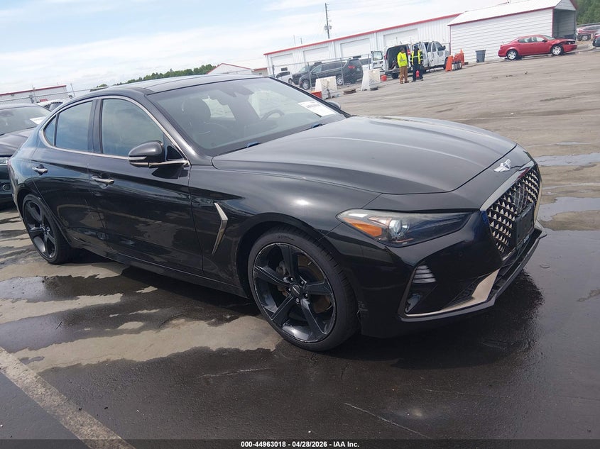 2019 Genesis G70 VIN KMTG44LA7KU034657 IAAI salvage auction — LEFT FRONT, Mv-907A (New York), sold $4,275 on 2026-07-29 (photo 1)