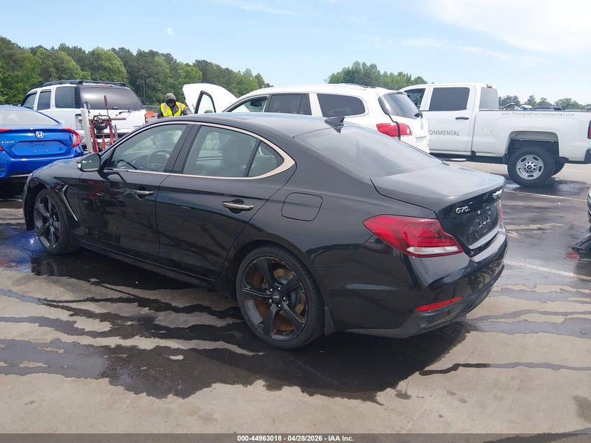 2019 Genesis G70 VIN KMTG44LA7KU034657 IAAI salvage auction — LEFT FRONT, Mv-907A (New York), sold $4,275 on 2026-07-29 (photo 3)
