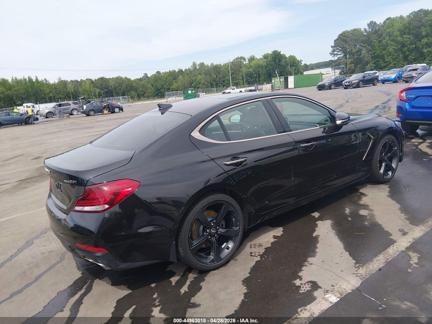2019 Genesis G70 VIN KMTG44LA7KU034657 IAAI salvage auction — LEFT FRONT, Mv-907A (New York), sold $4,275 on 2026-07-29 (photo 4)