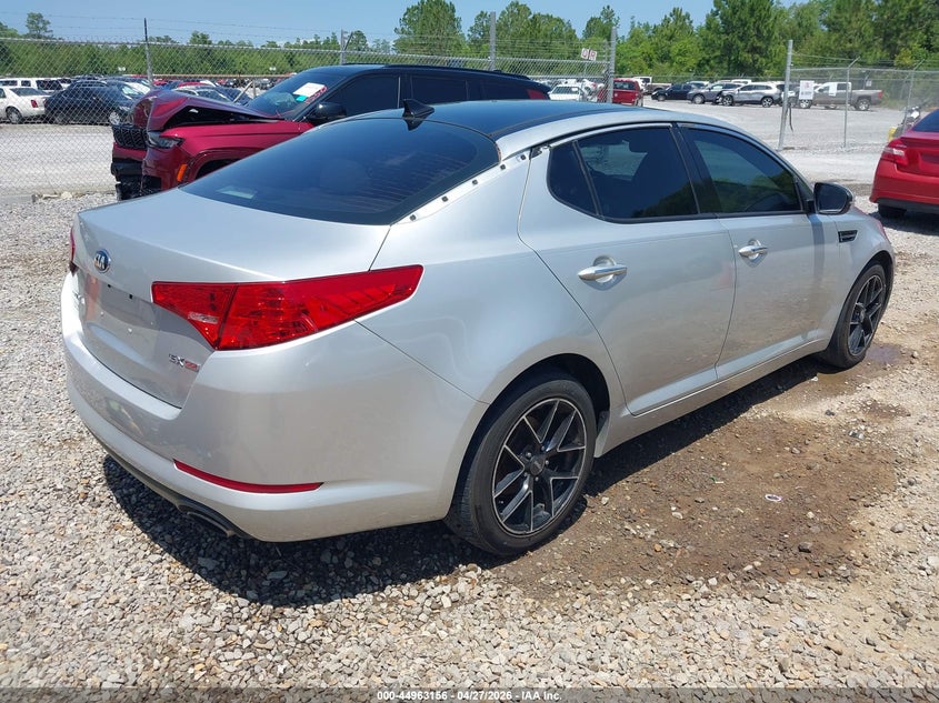 2013 Kia Optima VIN 5XXGN4A76DG138455 IAAI salvage auction — SIDE, Salvage Title, sold $1,300 on 2026-07-17 (photo 4)