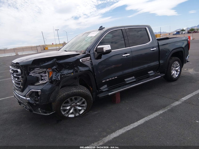 2021 Gmc SIERRA VIN 3GTU9DED8MG151454 IAAI salvage auction — LEFT FRONT, Salvage (Nevada), sold $15,750 on 2026-07-31 (photo 2)