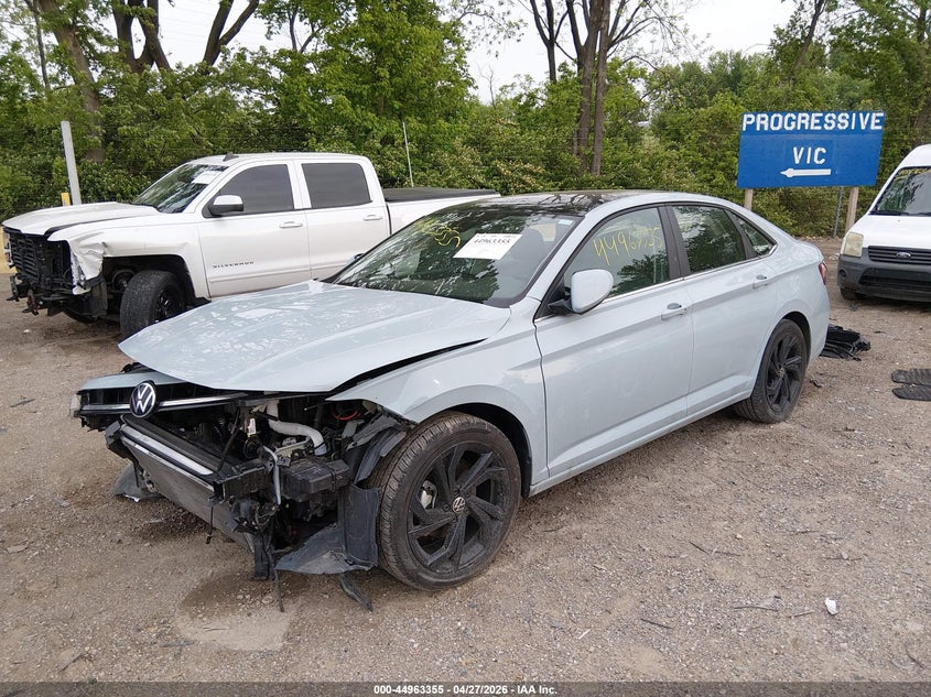 2025 Volkswagen Jetta VIN 3VW7X7BU5SM028117 IAAI salvage auction — FRONT END, Salvage Title, sold $5,300 on 2026-07-23 (photo 2)