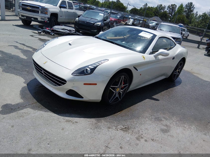 2016 Ferrari California T VIN ZFF77XJA2G0214672 IAAI salvage auction — Water/Flood, Salvage (North Carolina), sold $43,500 on 2026-05-04 (photo 2)