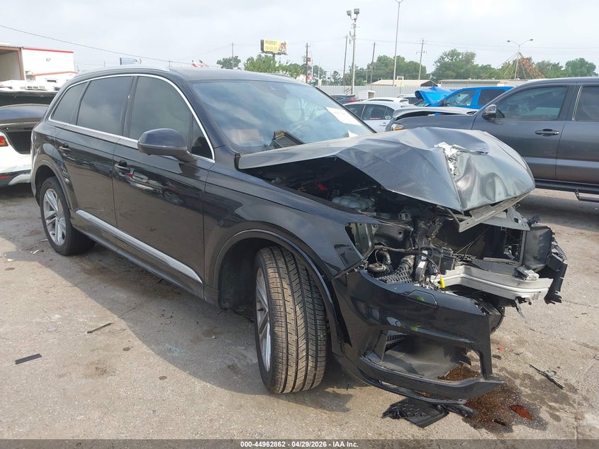 2021 Audi Q7 VIN WA1LXAF78MD011517 IAAI salvage auction — FRONT END, Salvage (Texas), sold $6,250 on 2026-07-08 (photo 1)