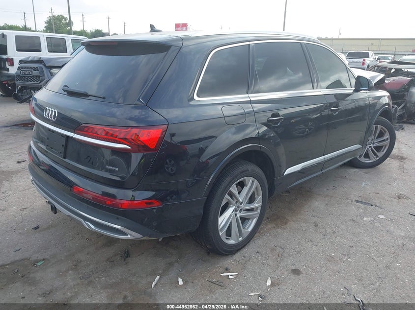 2021 Audi Q7 VIN WA1LXAF78MD011517 IAAI salvage auction — FRONT END, Salvage (Texas), sold $6,250 on 2026-07-08 (photo 4)