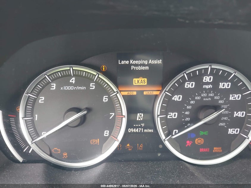 2018 Acura Tlx VIN 19UUB1F34JA009929 IAAI salvage auction — FRONT END, Clear (Georgia), sold $5,100 on 2026-07-31 (photo 7)