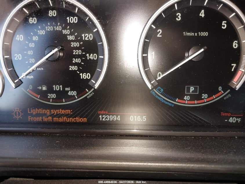 2015 BMW 5er VIN WBA5B3C50FD544215 IAAI salvage auction — FRONT END, Salvage (New Jersey), sold $2,300 on 2026-07-06 (photo 7)