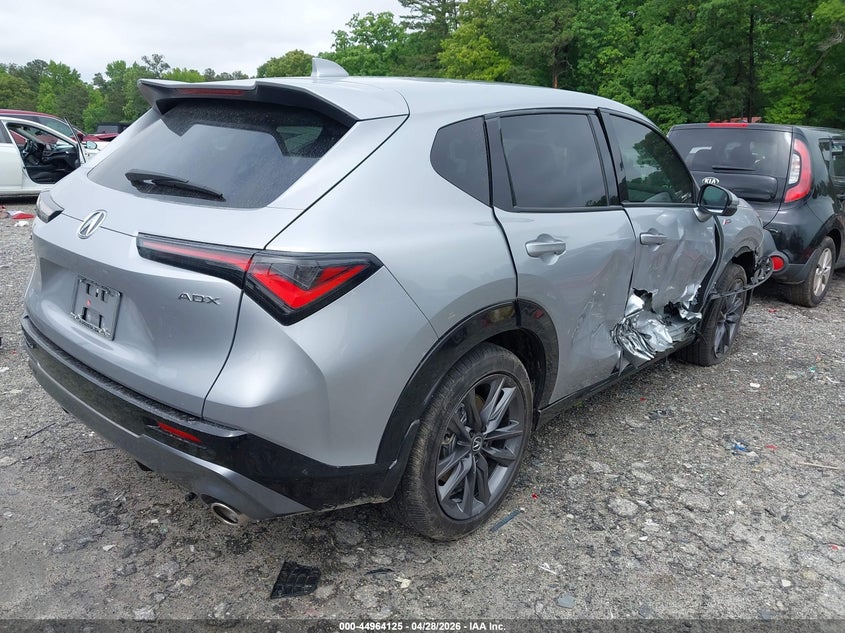 2025 Acura Adx VIN 3HDSA1H55SM702034 IAAI salvage auction — RIGHT SIDE, Salvage (Georgia), sold $12,850 on 2026-09-02 (photo 4)