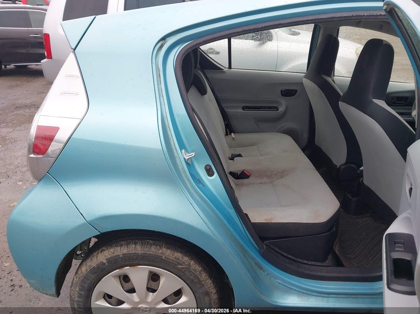 2014 Toyota Prius c VIN JTDKDTB36E1070481 IAAI salvage auction — LEFT FRONT, Clear (Massachusetts), sold $750 on 2026-07-24 (photo 8)