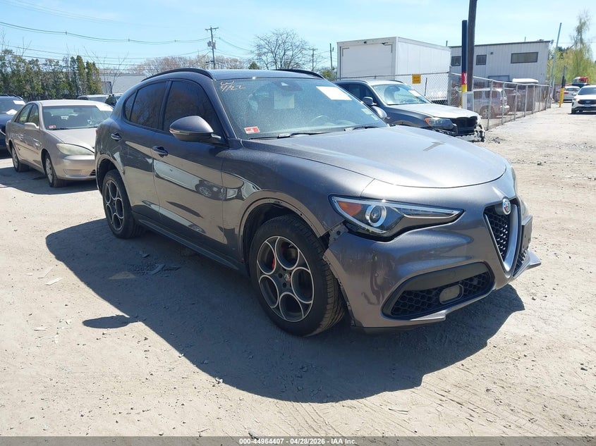2018 Alfa romeo Stelvio VIN ZASFAKPN8J7B80784 IAAI salvage auction — FRONT END, Salvage (Rhode Island), sold $4,450 on 2026-07-07 (photo 1)