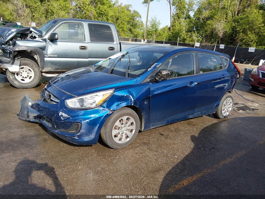 2016 Hyundai Accent VIN KMHCT5AE0GU237856 IAAI salvage auction — FRONT & REAR, Salvage (Kansas), sold $600 on 2026-07-15 (photo 2)