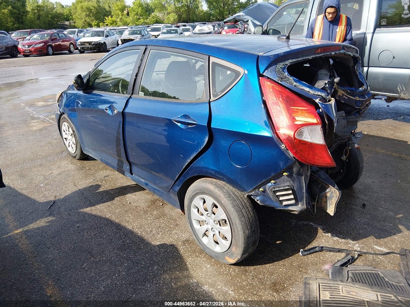 2016 Hyundai Accent VIN KMHCT5AE0GU237856 IAAI salvage auction — FRONT & REAR, Salvage (Kansas), sold $600 on 2026-07-15 (photo 3)