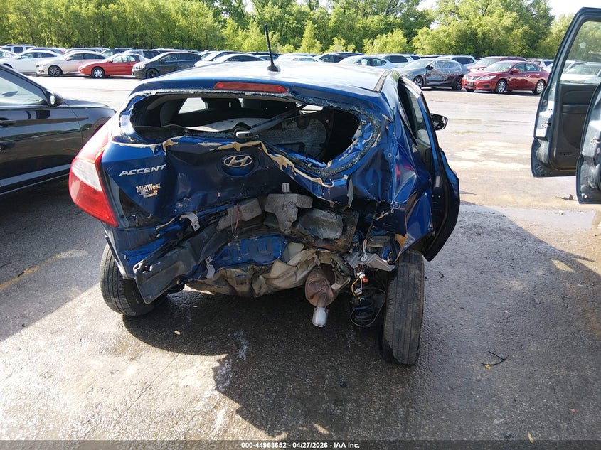 2016 Hyundai Accent VIN KMHCT5AE0GU237856 IAAI salvage auction — FRONT & REAR, Salvage (Kansas), sold $600 on 2026-07-15 (photo 6)