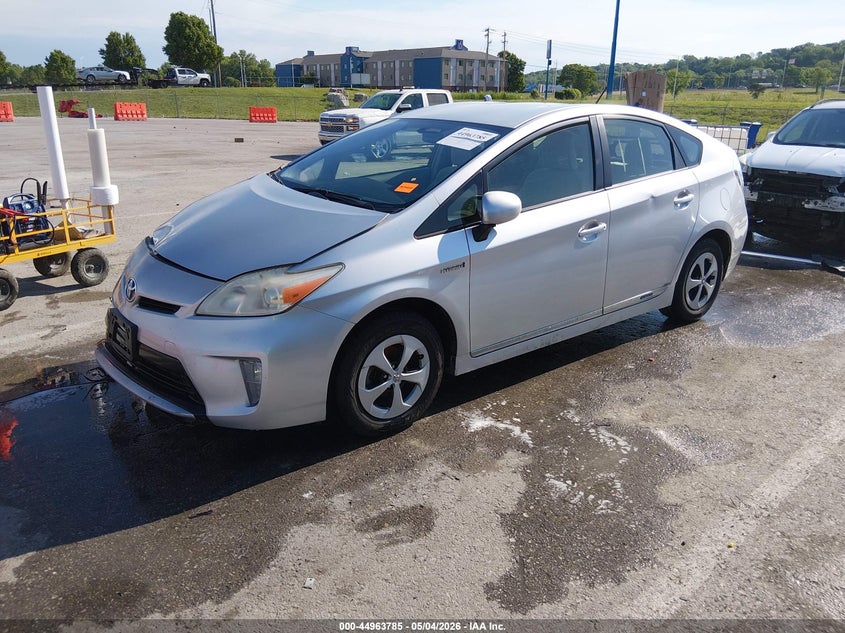 2012 Toyota Prius VIN JTDKN3DUXC5454238 IAAI salvage auction — RIGHT FRONT, Salvage (Illinois), sold $1,000 on 2026-07-11 (photo 2)