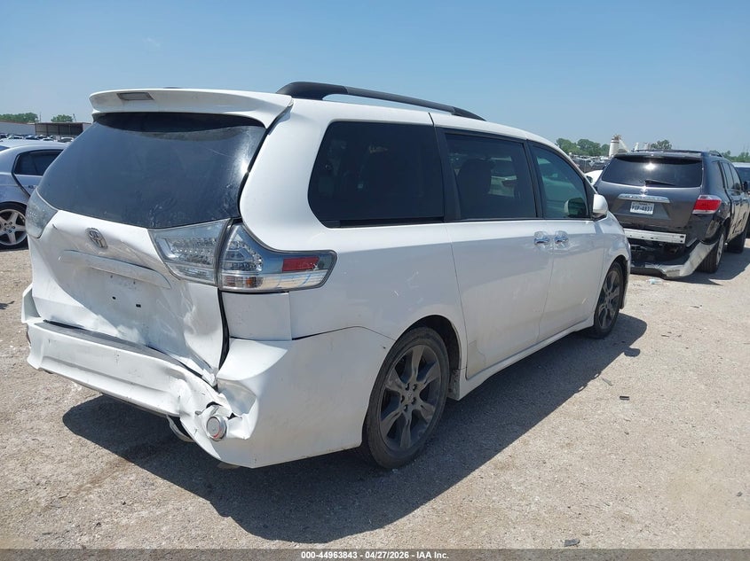 2015 Toyota Sienna VIN 5TDXK3DC5FS534860 IAAI salvage auction — FRONT & REAR, Salvage Title, sold $6,050 on 2026-07-14 (photo 4)