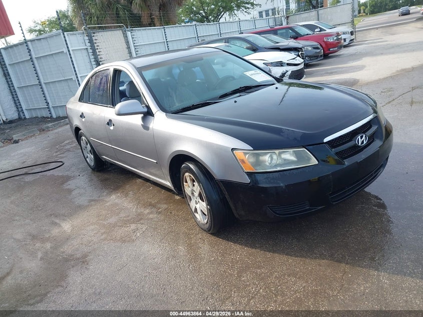 2008 Hyundai Sonata VIN 5NPET46CX8H347310 IAAI salvage auction — SIDE, Clear (Florida), sold $25 on 2026-07-08 (photo 1)