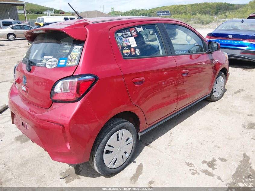 2024 Mitsubishi Mirage VIN ML32AUHJ5RH023270 IAAI salvage auction — SIDE, Wait Title, sold $1,600 on 2026-07-18 (photo 4)