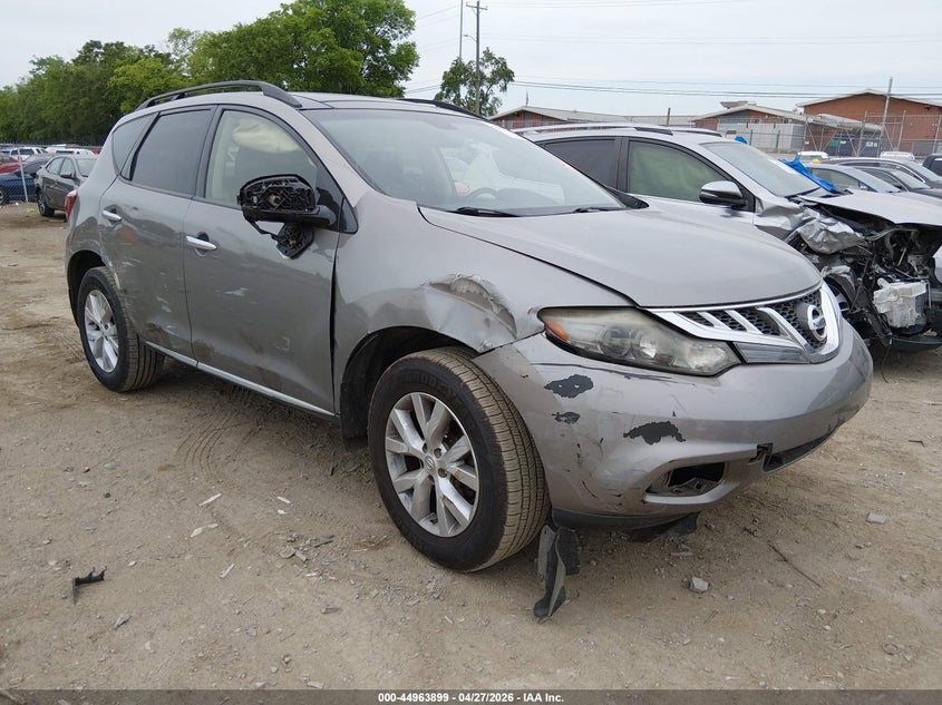 2012 Nissan Murano VIN JN8AZ1MW7CW235080 IAAI salvage auction — RIGHT SIDE, Wait Title, sold $425 on 2026-07-09 (photo 1)
