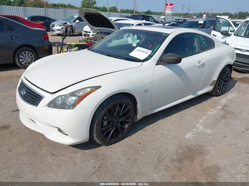 2015 Infiniti Q60 VIN JN1CV6EK0FM870055 IAAI salvage auction — REAR END, Original (Texas), sold $3,900 on 2026-07-08 (photo 2)