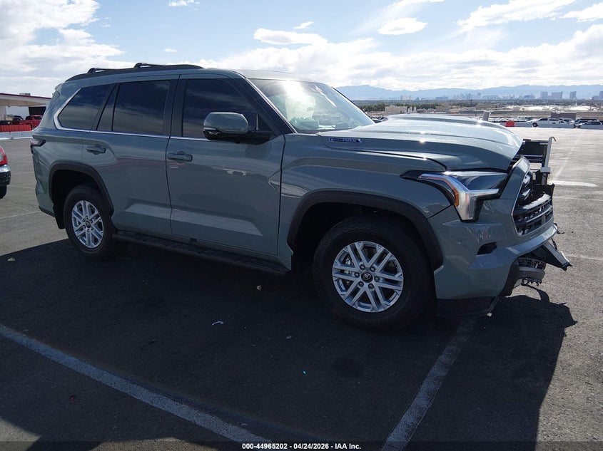 2025 Toyota Sequoia VIN 7SVAAABA1SX071043 IAAI salvage auction — FRONT END, Salvage Title, sold $21,600 on 2026-07-17 (photo 1)