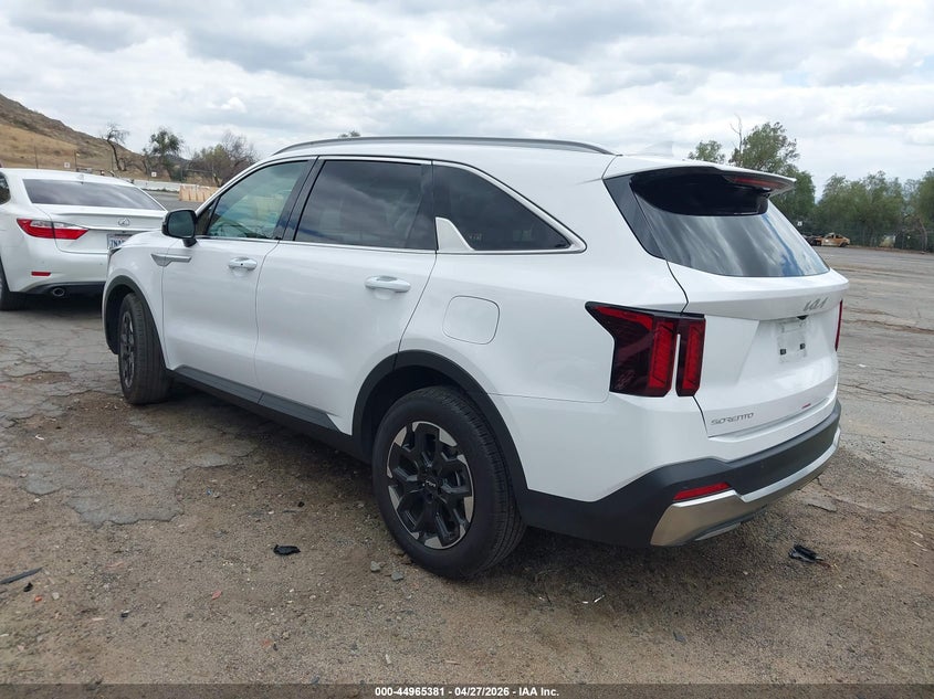 2025 Kia Sorento VIN 5XYRL4JC4SG396722 IAAI salvage auction — RIGHT SIDE, Salvage Title, sold $13,800 on 2026-07-07 (photo 3)