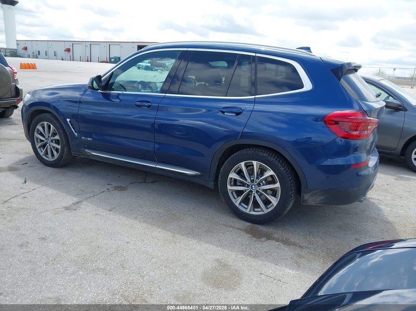 2018 BMW X3 VIN 5UXTR9C51JLC80964 IAAI salvage auction — HAIL, Salvage Title, sold $7,750 on 2026-07-14 (photo 3)