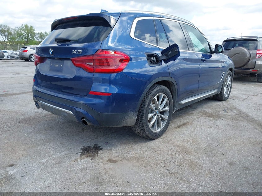 2018 BMW X3 VIN 5UXTR9C51JLC80964 IAAI salvage auction — HAIL, Salvage Title, sold $7,750 on 2026-07-14 (photo 4)