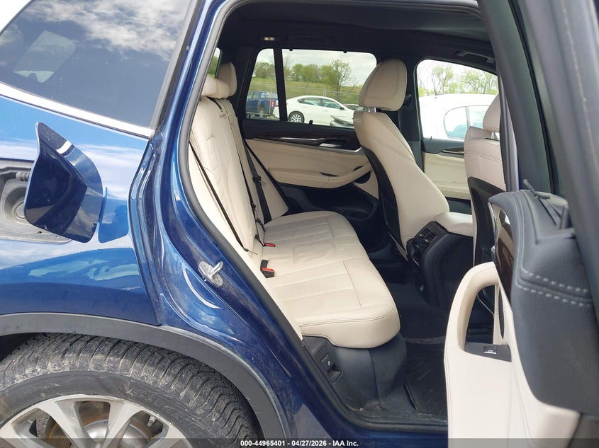 2018 BMW X3 VIN 5UXTR9C51JLC80964 IAAI salvage auction — HAIL, Salvage Title, sold $7,750 on 2026-07-14 (photo 8)